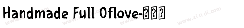 Handmade Full Oflove字体转换